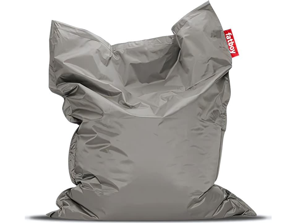 Original Nylon Bean Bag Chair in Silver