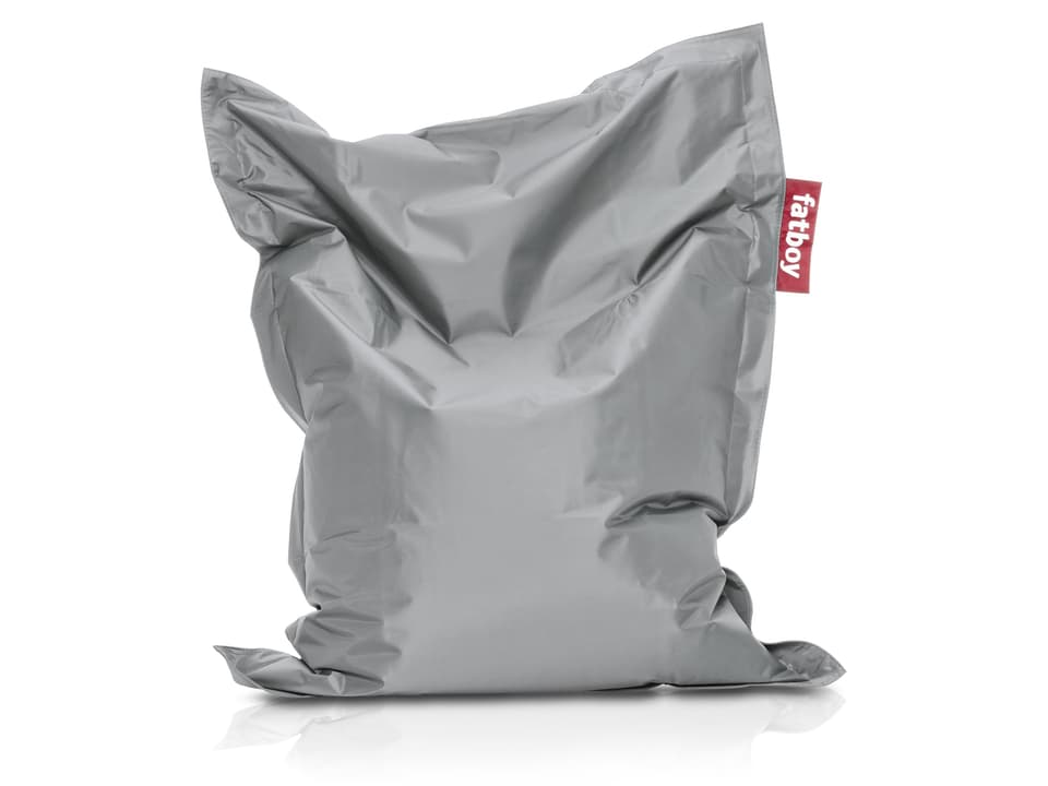 Original Slim Bean Bag Chair in Silver