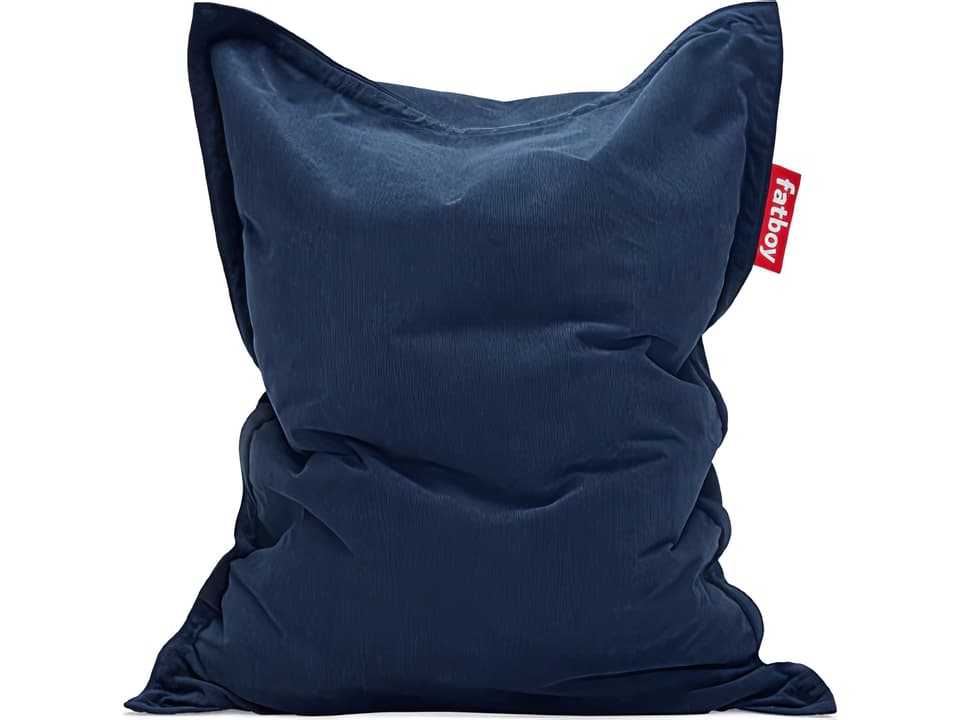 Original Slim Recycled Cord Bean Bag Chair in Deep Blue