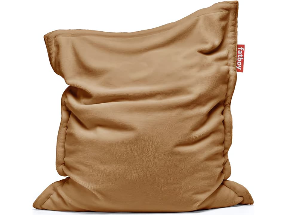 Original Slim Teddy Bean Bag Chair in Latte