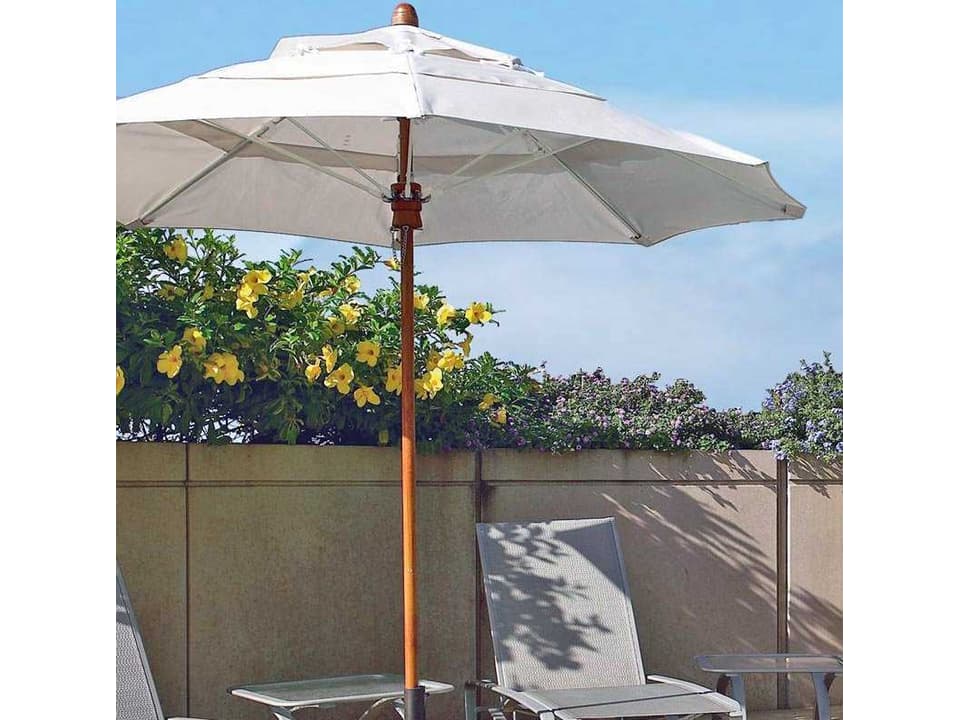 Bridgewater 8-Foot Octagon Market Umbrella with FiberTeak Pole