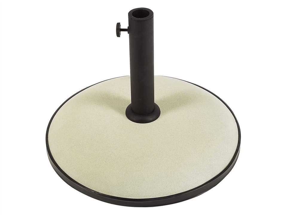 Fiberbuilt Concrete White Umbrella Base for Patio Umbrellas