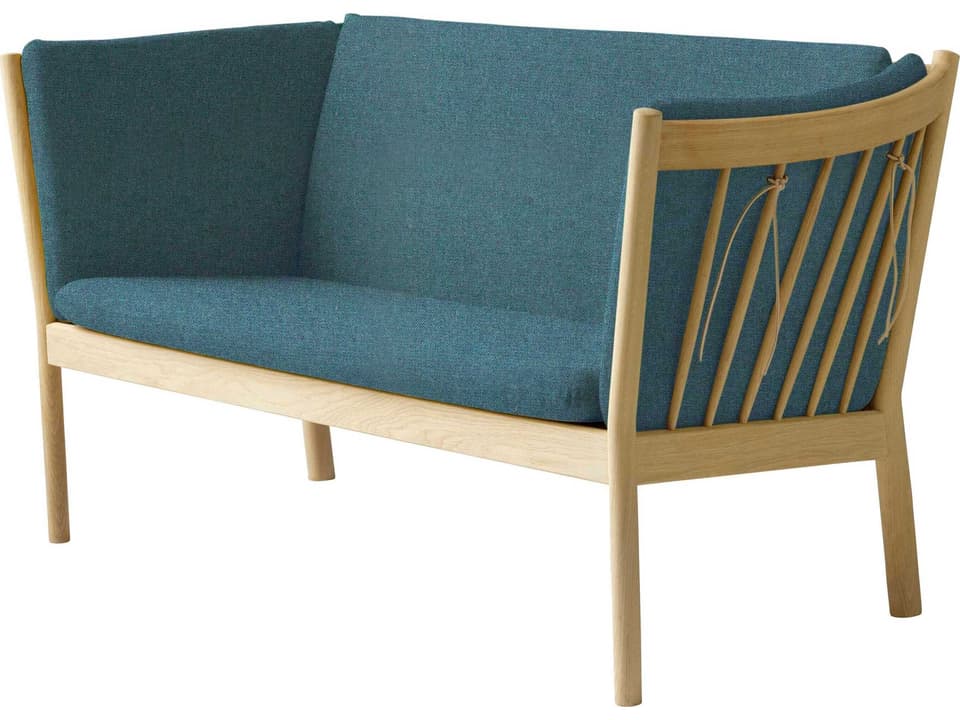 J148 Green Upholstered Loveseat