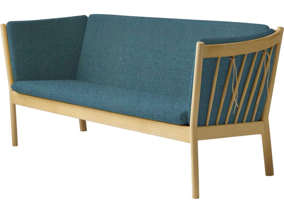 J149 Green Upholstered Loveseat