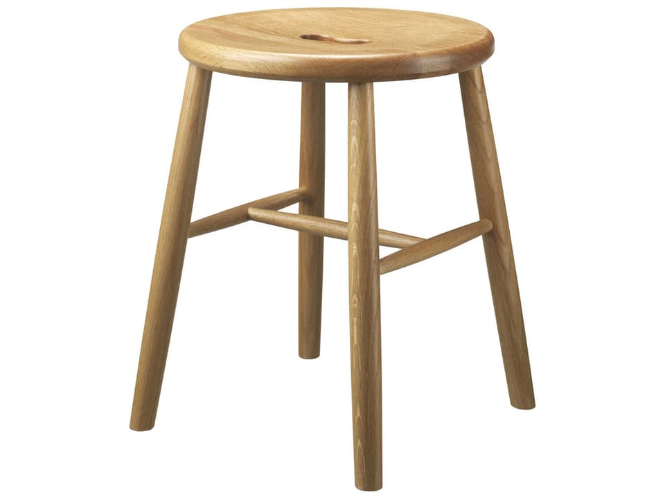J27 Natural Brown Accent Stool