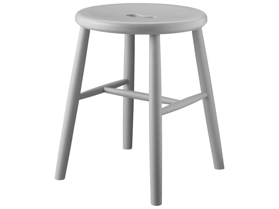 J27 Pebble Grey Accent Stool