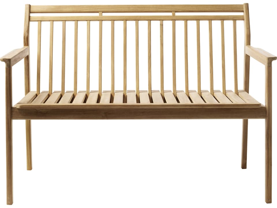 FDB Mobler Sammen 2-Seater Natural Teak Bench