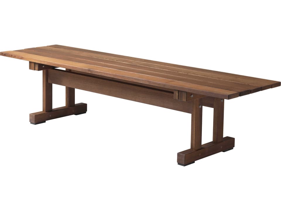 Ermelundene Natural Wood Bench