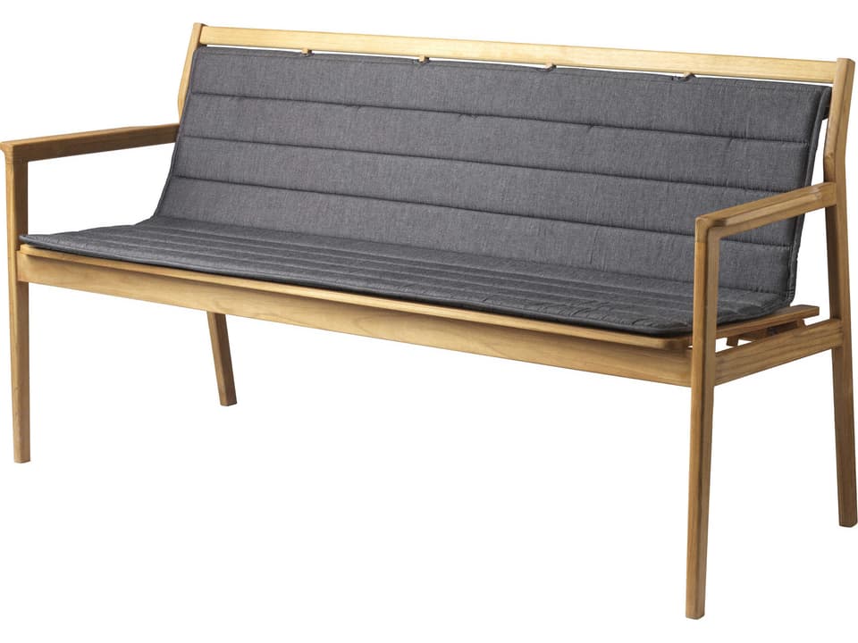 Sammen Dralon Acrylic Patio Cushion in Anthracite Grey