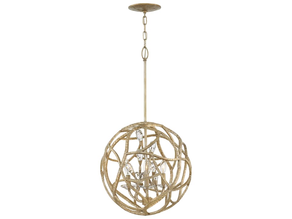 Eve 3-Light Crystal Candelabra Chandelier in Champagne Gold