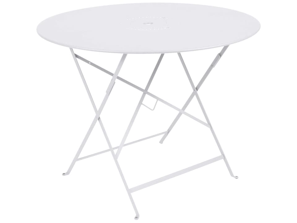 Floreal Round Steel Dining Table with Umbrella Hole