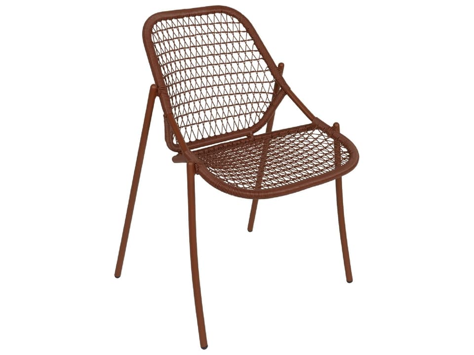 Sixties Aluminum Polypropylene Dining Chair Set of 2