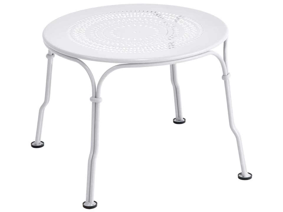 1900 Steel 18-Inch Round End Table
