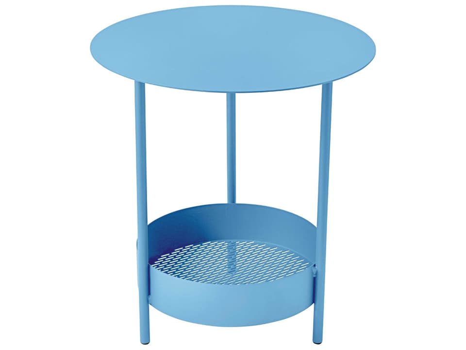 Salsa Steel 20-Inch Round End Table