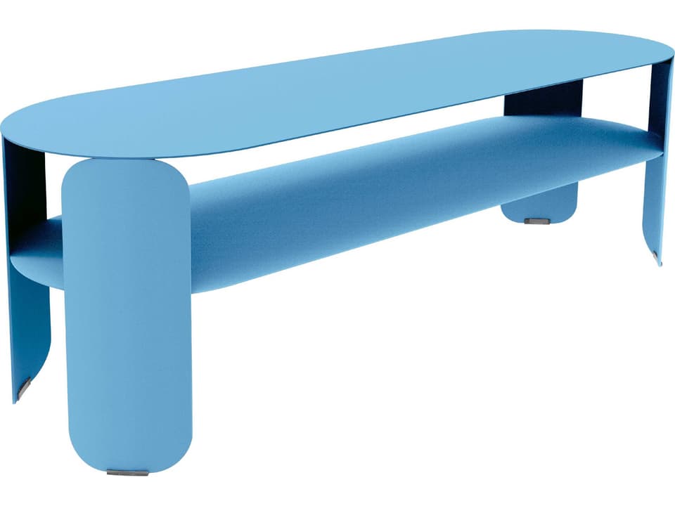 BeBop Oval Steel Console Table
