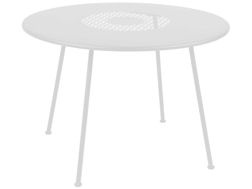 Lorette 43 Inch Round Steel Dining Table