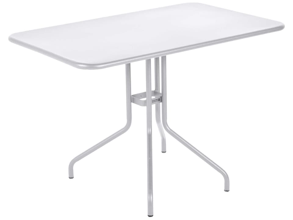Petale 44-Inch Steel Rectangular Folding Dining Table by Philippe Mathieu