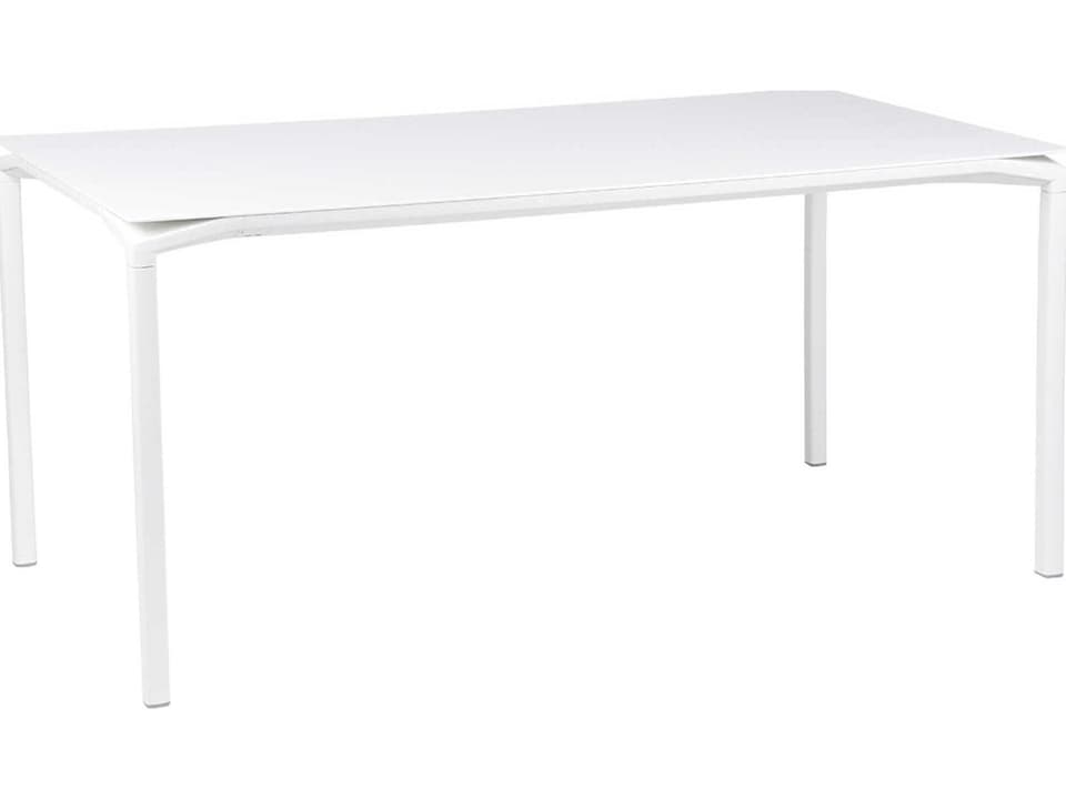 Calvi Rectangular Aluminum Dining Table 63 Inch