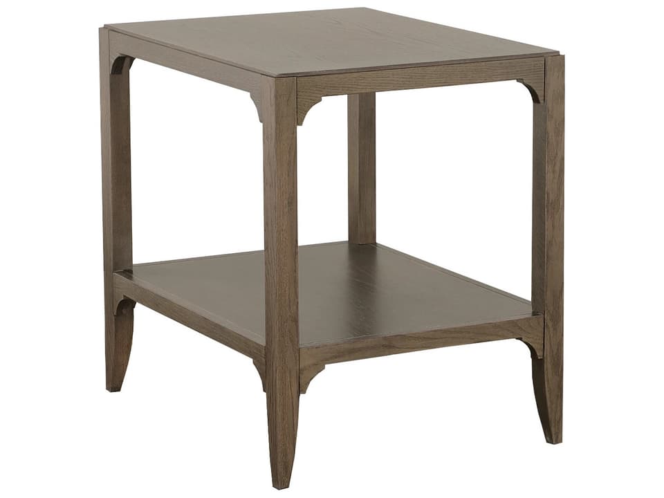 Kendrick Rectangular End Table in Modern Truffle Red Oak