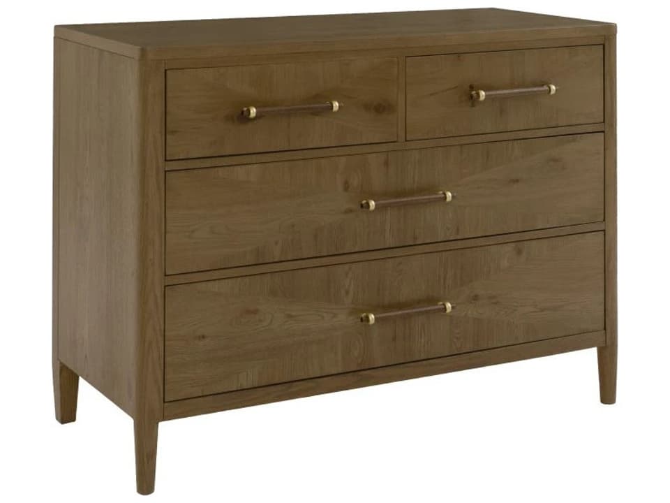 Maxwell 4-Drawer Accent Chest in Caramel Oak