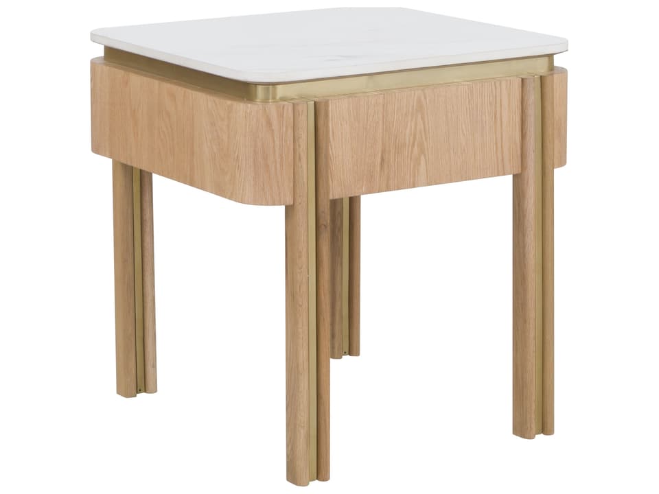 Portobello Square Stone End Table