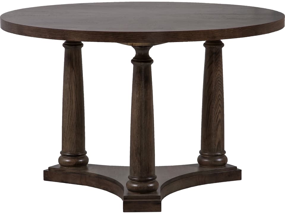 Monogram Round Wood End Table