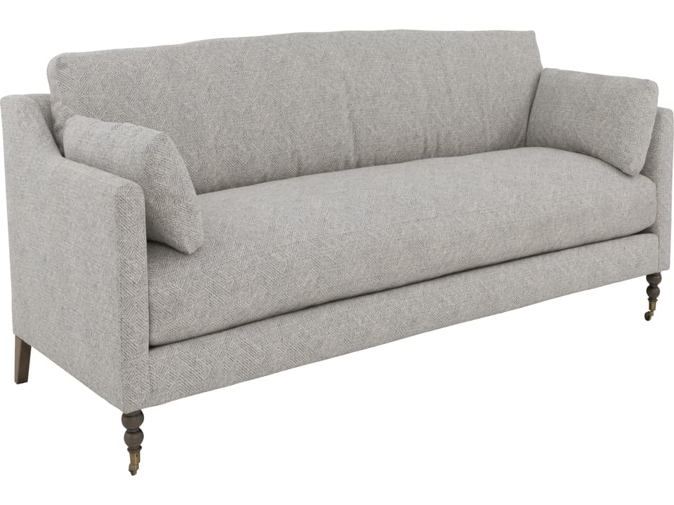 Dolce 2-3 Seat Gray Polyester Blend Sofa