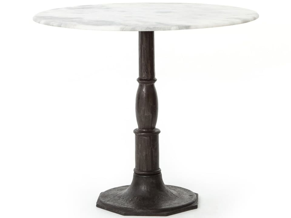 Globetrotter Outdoor Lucy Carbon Wash Iron 36" Round Bistro Table