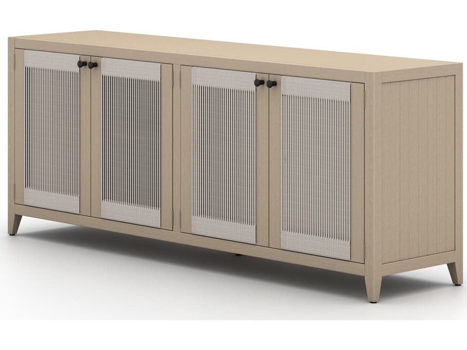 Globetrotter Outdoor Washed Brown Teak / Grey Rope Sideboard