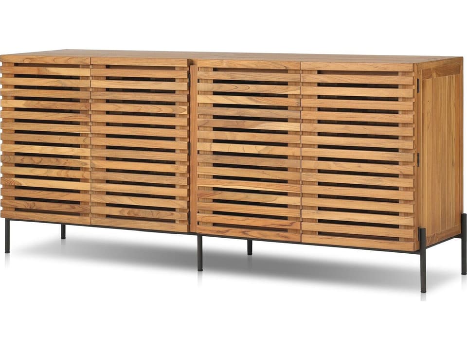 Solano Webb Sideboard in Bronze and Natural Teak