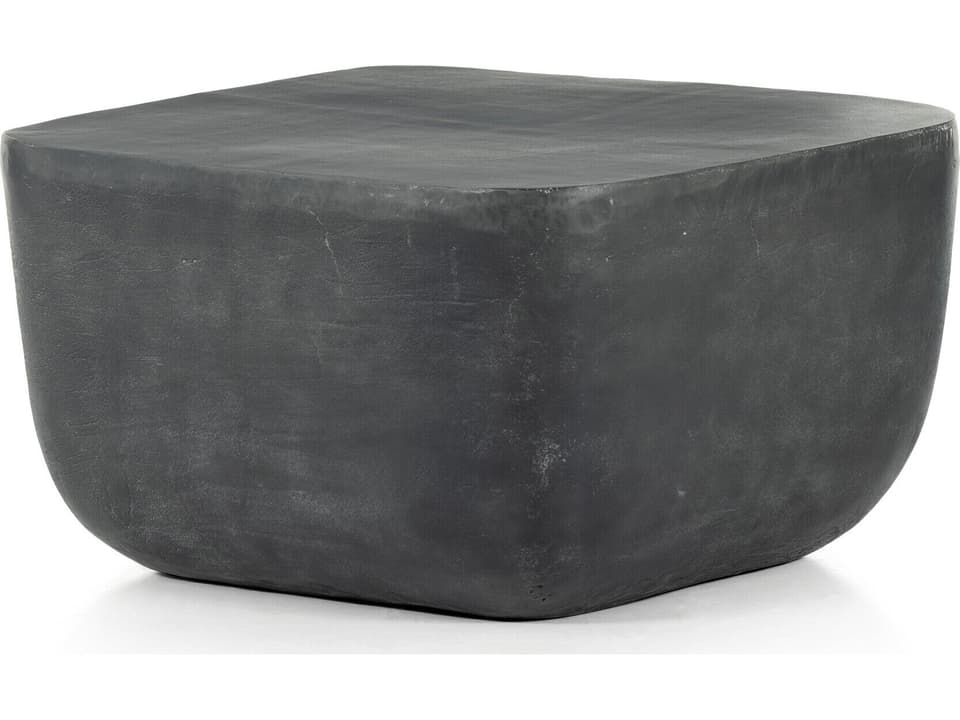Marlow Aged Grey Aluminum Square End Table