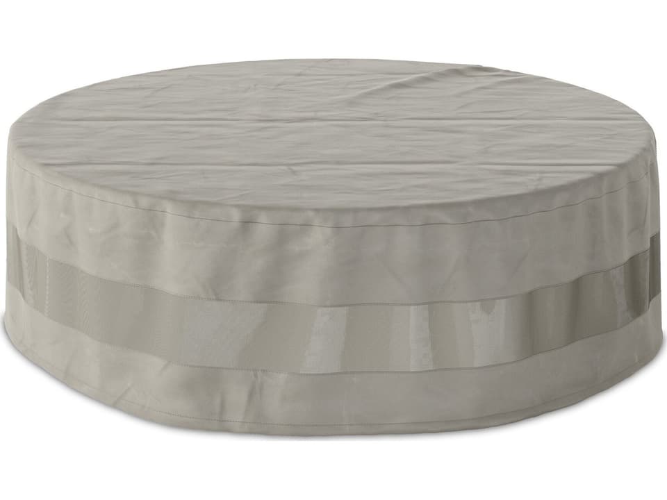 Solano Round Coffee Table Cover in Baron Grey