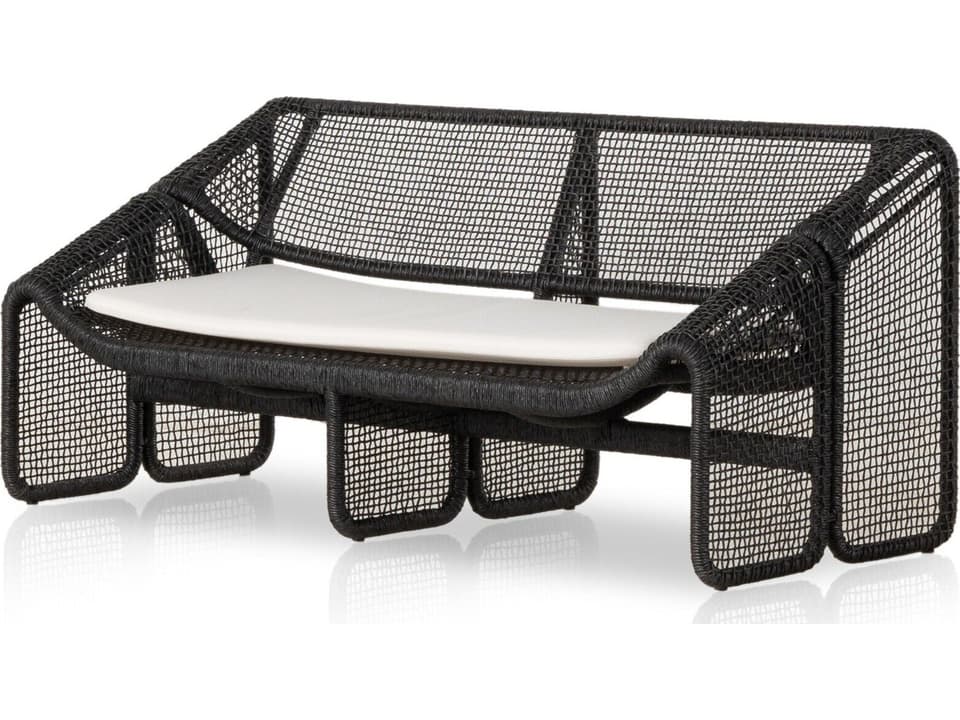 Selma Outdoor Sofa Faux Black Hyacinth