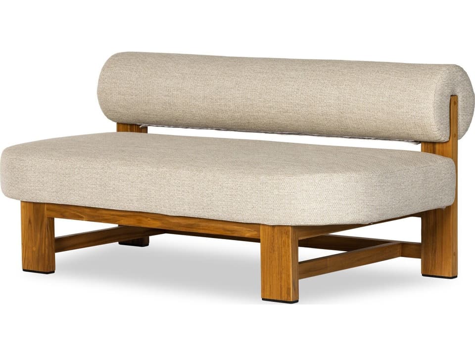 Solano Faye Sand / Natural Teak Loveseat