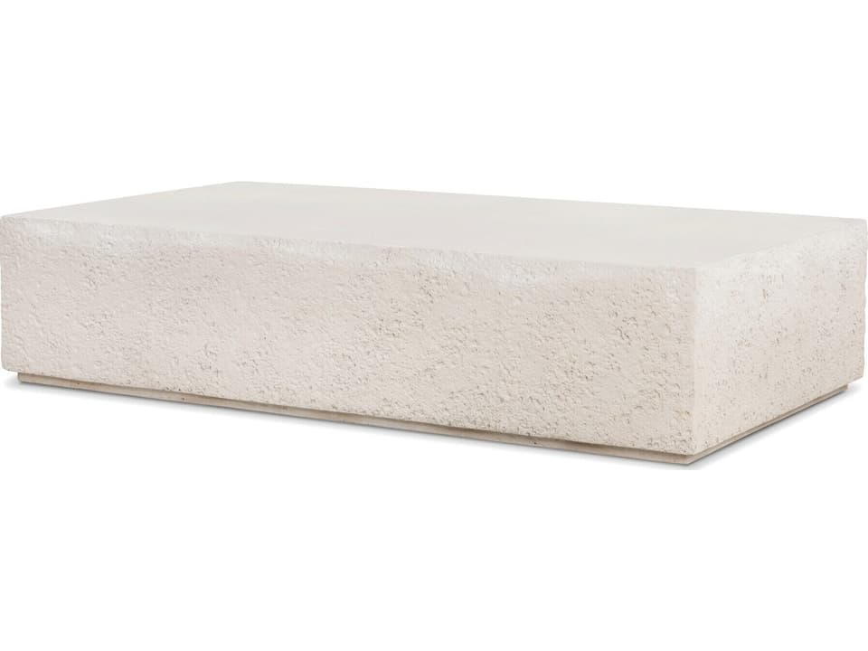 Constantine Concrete Rectangular Coffee Table in Matte Stone