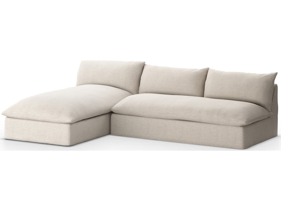 Grant 2-Piece Sectional with Olefin Cushions in Faye Sand