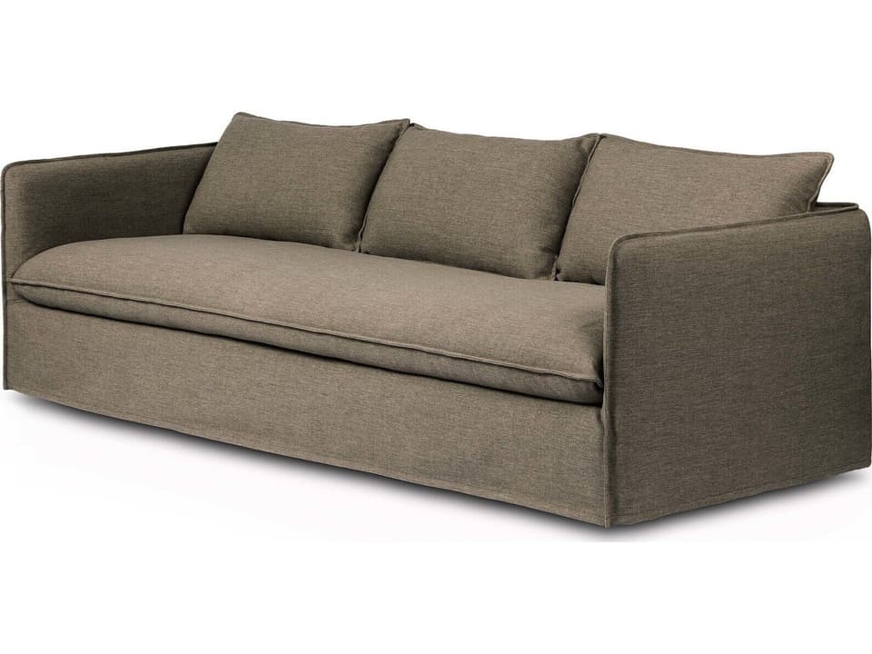 Andre 96-Inch Outdoor Sofa in Alessi Fawn