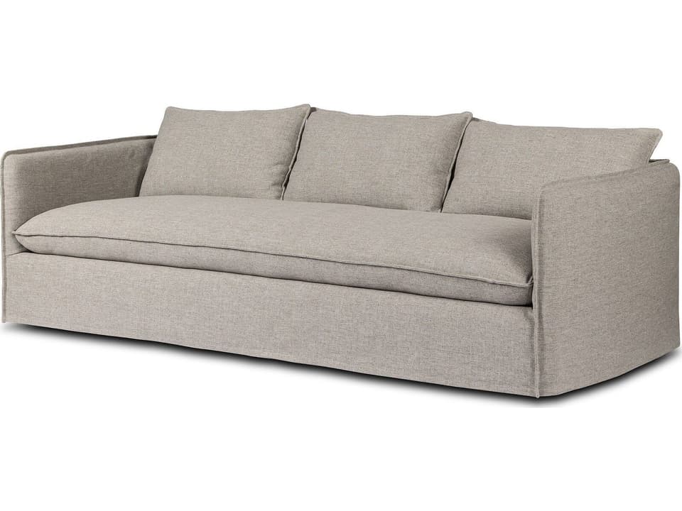 Andre 96-Inch Outdoor Sofa with Alessi Slate Polypropylene