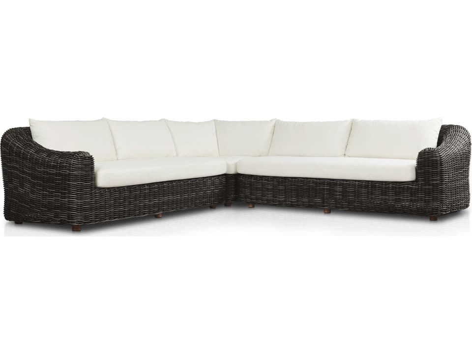 Messina 3Pc Sectional Natural Teak