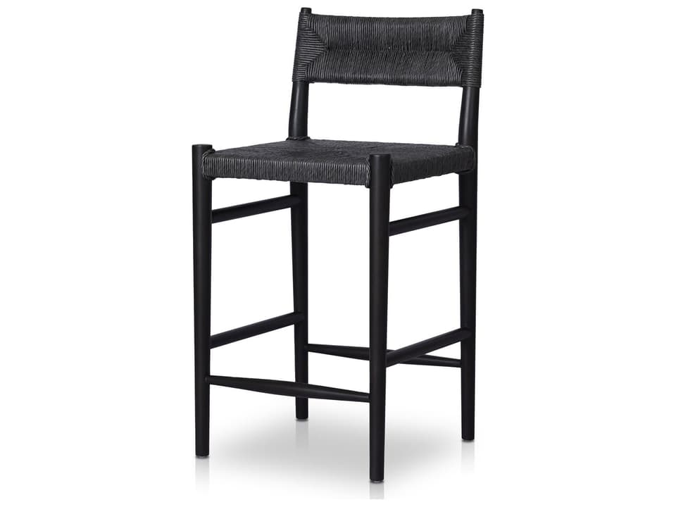 Grass Roots Teak Wicker Counter Stool