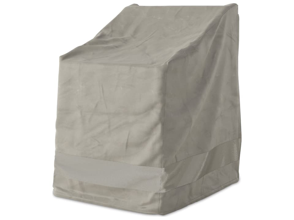 Solano Weatherproof Dining Chair Cover in Baron Grey Mesh