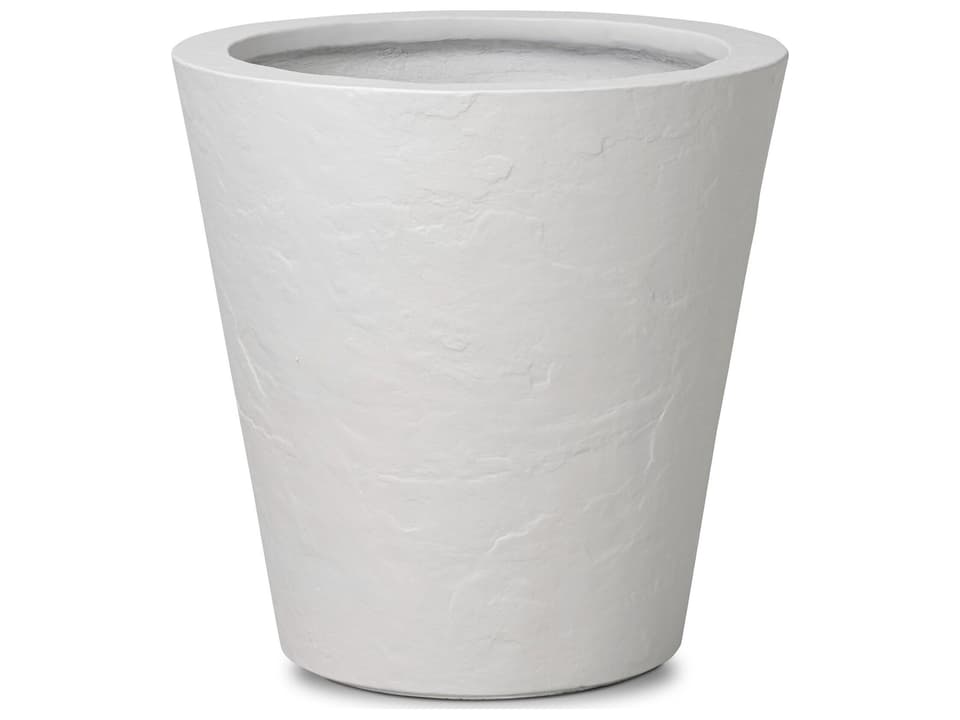 Thayer Suvi Planter in Textured White Concrete