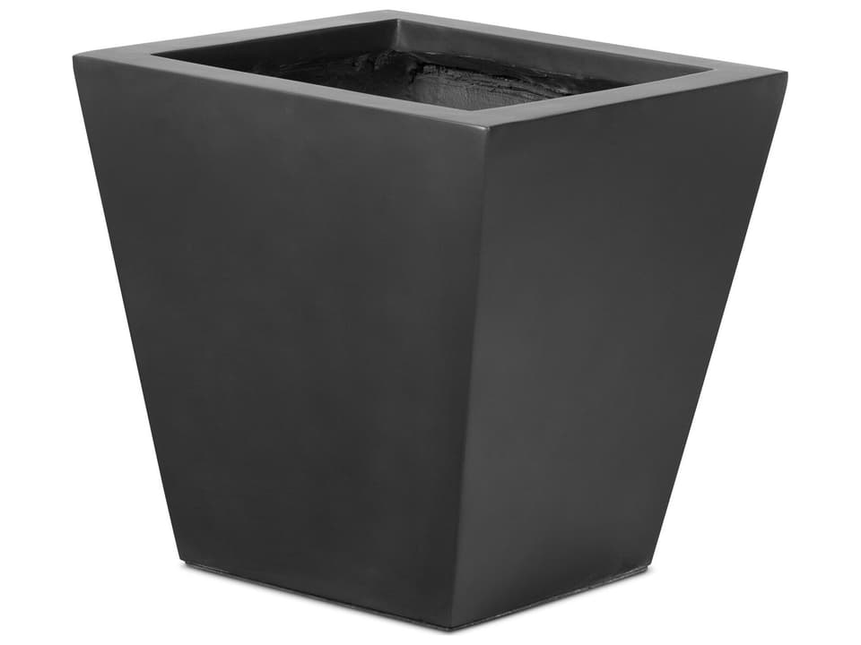 Thayer Koto Black Concrete Planter
