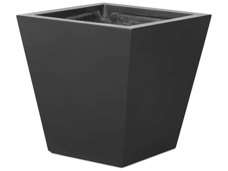 Globetrotter Outdoor Koto Black Concrete Planter
