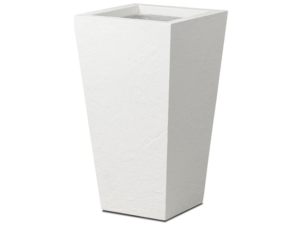Koto Planter Tall Textured White Concrete
