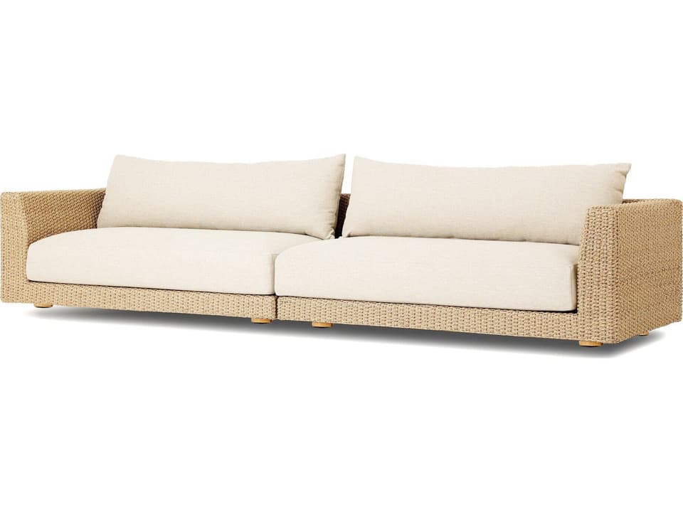 Sylvan Faux Hyacinth Woven 2-Piece Sectional