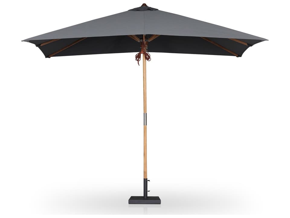 Garwood Baska Arashi Graphite Fine Sanded Teak Umbrella