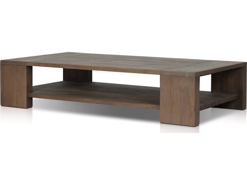 Providence Roca Rectangle Coffee Table in Stained Heritage Brown