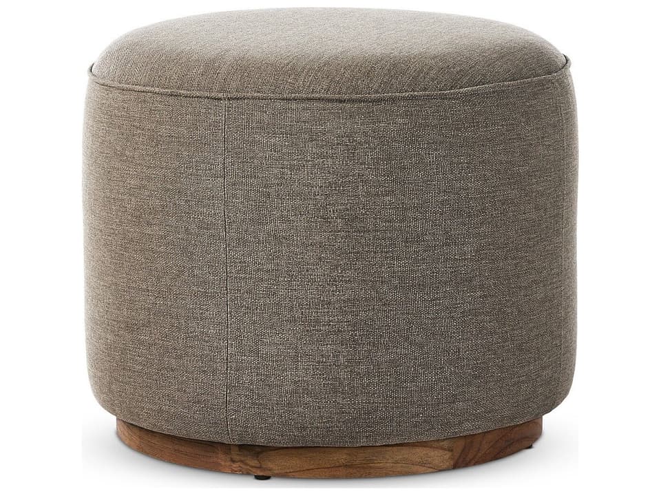 Sinclair Outdoor Ottoman in Stained Saddle Brown