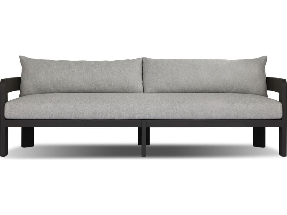 Jackson 96-Inch Metal Sofa in Concha Fog